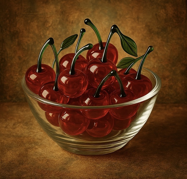 Glass Cherries  by CreativeMuse