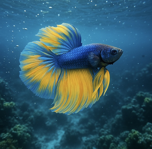 Betta Fish Under the Sea by CreativeMuse