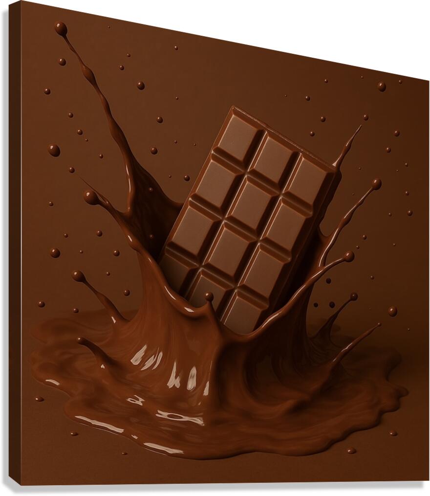 Chocolate Splash  Canvas Print