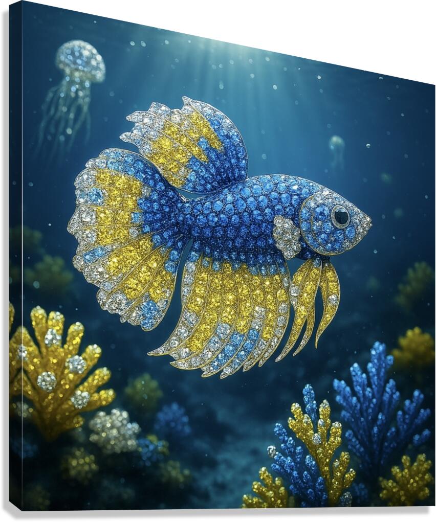Siamese Fighting Fish Canvas Print