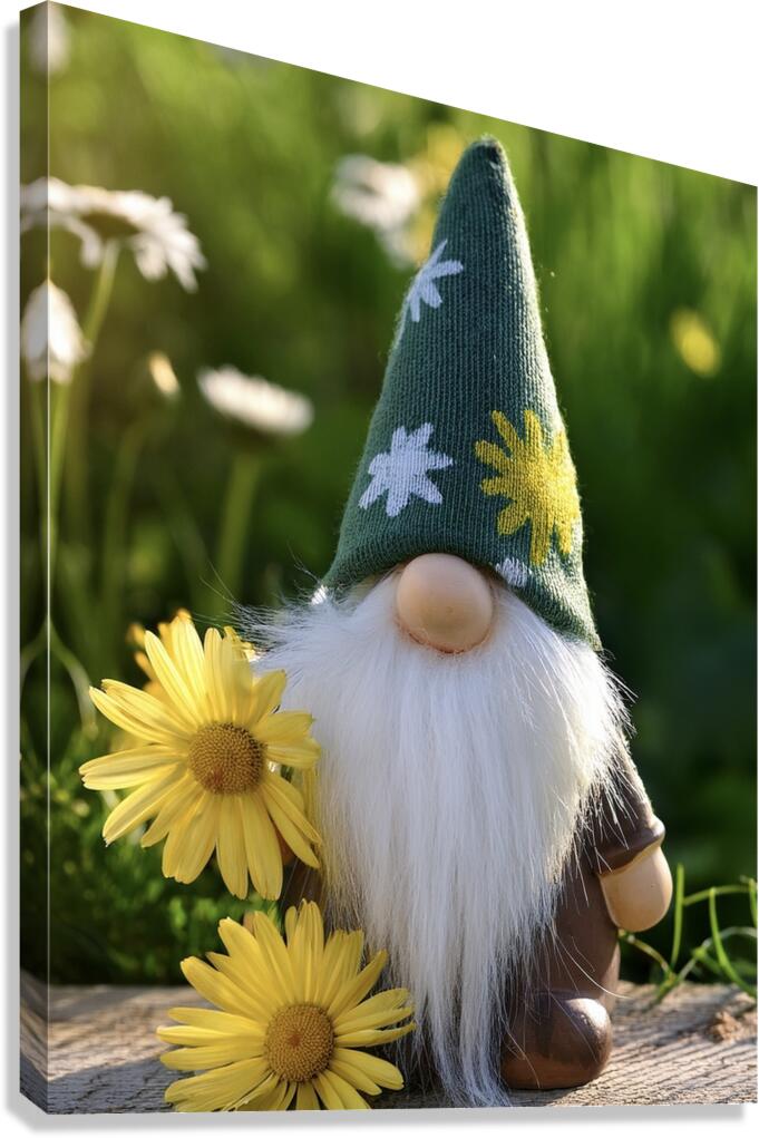 Summer Gnome  Canvas Print