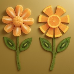 Orange Fruit Flowers 