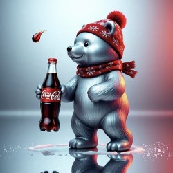 Christmas Coca Cola Bear II