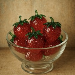 Glass Strawberries 