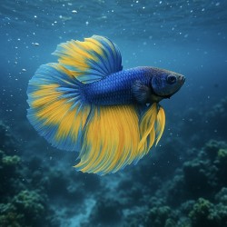 Betta Fish Under the Sea