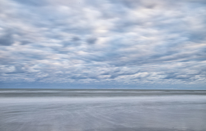 Dramatic Clouds Over the Ocean