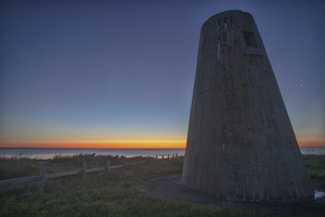 Navy Tower at Sunrise Cedar Island North Carolina