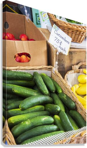 2022 Sept 17 Cucmbers01  Canvas Print