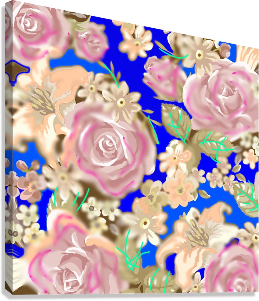 Note florale Canvas Print