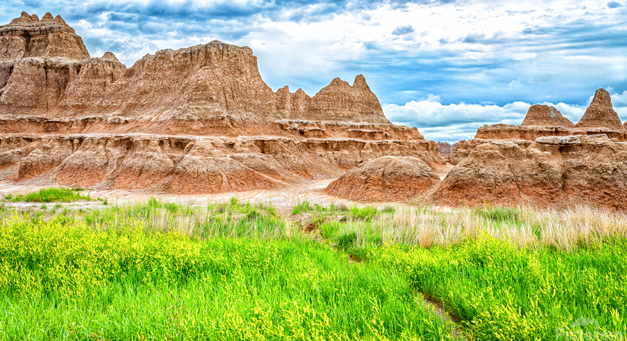 MG 5362 Pano Edit Badlands National Park by Gestalt Imagery Wall Art