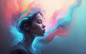 abstract oil painting of flowers 36