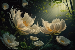 abstract oil painting of flowers 39