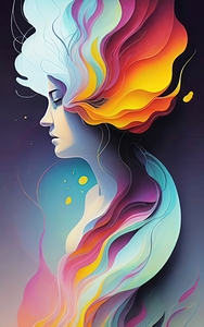 abstract oil painting of flowers 3