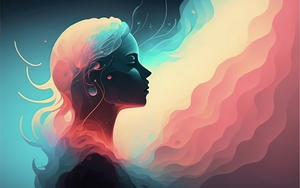 abstract oil painting of flowers 44