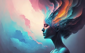 abstract oil painting of flowers 48