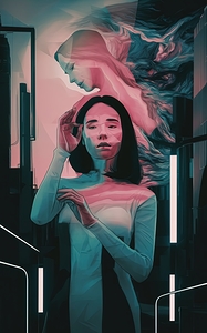 abstract oil painting of flowers 24