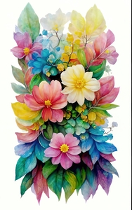 abstract oil painting of flowers 44