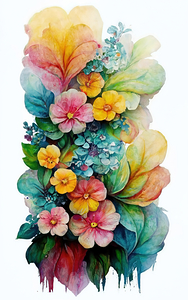 abstract oil painting of flowers 43