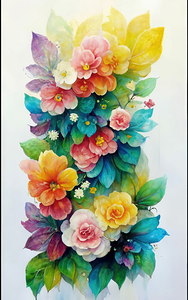 abstract oil painting of flowers 46