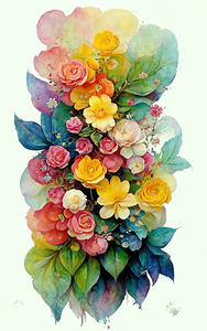 abstract oil painting of flowers 9