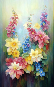 abstract oil painting of flowers 28