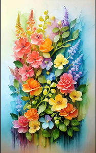 abstract oil painting of flowers 18
