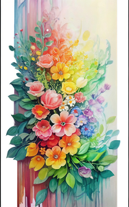 abstract oil painting of flowers 17