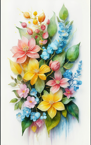 abstract oil painting of flowers 36