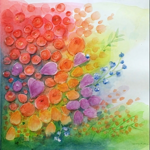 abstract oil painting of flowers 19