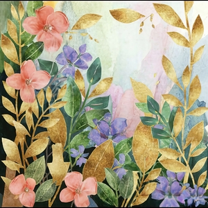 abstract oil painting of flowers 3