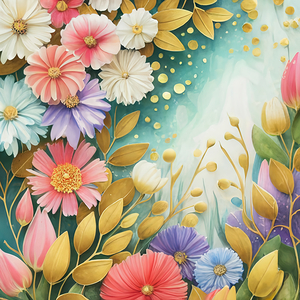 abstract oil painting of flowers 1