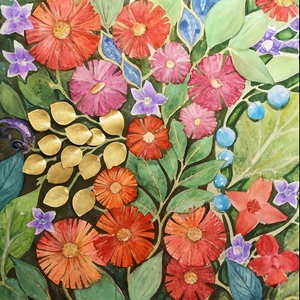 abstract oil painting of flowers 16