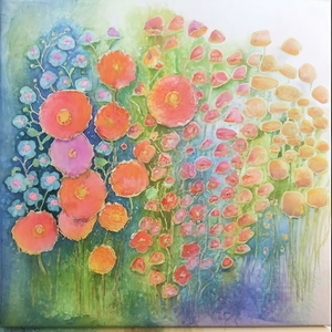 abstract oil painting of flowers 6