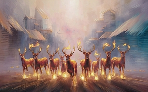 abstract oil painting of flowers 40