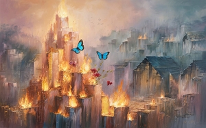 abstract oil painting of flowers 32