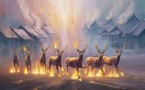 abstract oil painting of flowers 12