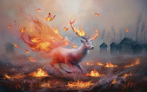 abstract oil painting of flowers 39