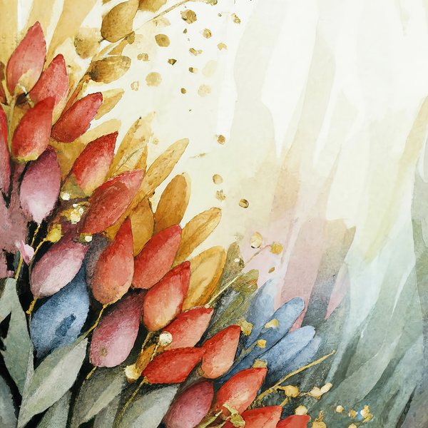 abstract oil painting of flowers 13 Print