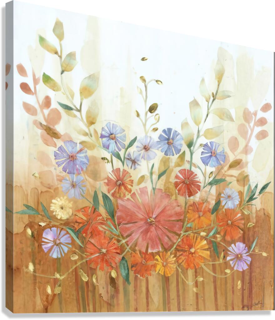 abstract oil painting of flowers 20 Canvas Print