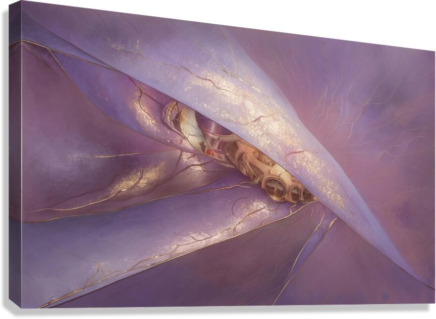 abstract oil painting of flowers 26 Canvas Print