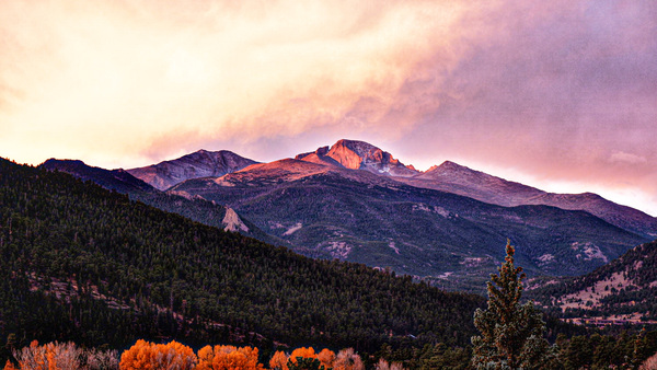 Fall Sunrise in the Rockies by Nates States