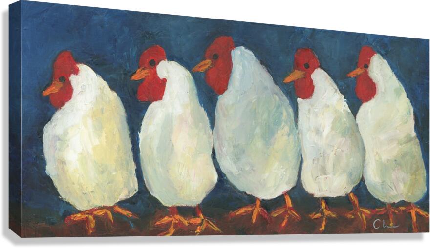 Cluckers Canvas Print