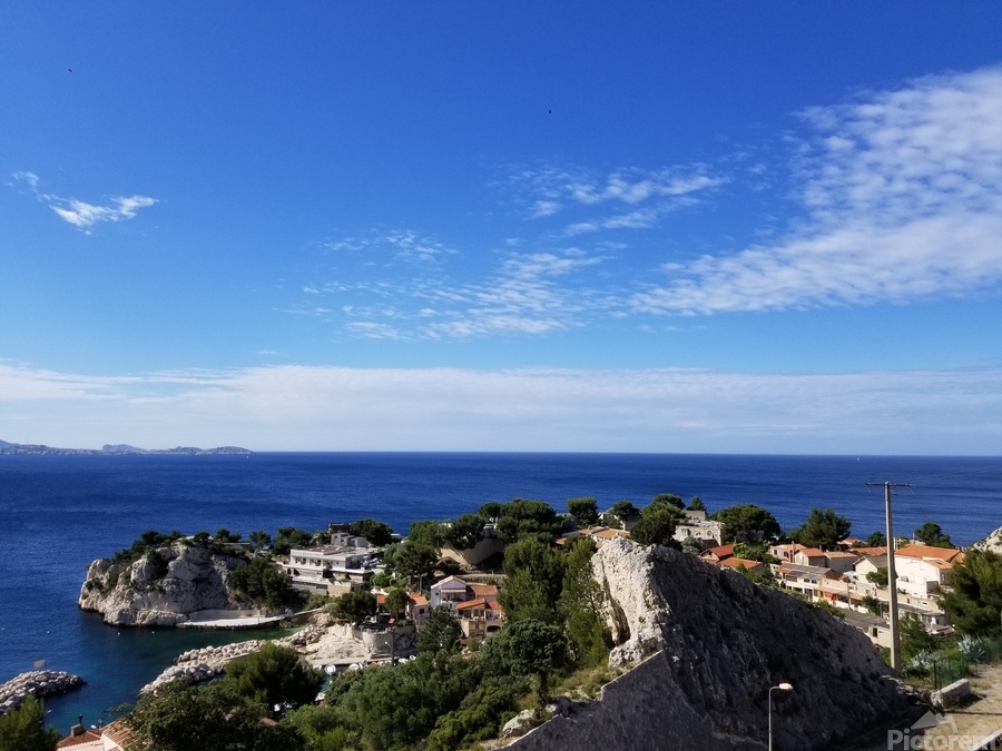 2020 calanques by Alicia Allen Wall Art