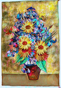 Flower Van Gogh oil painting digitized abstract s