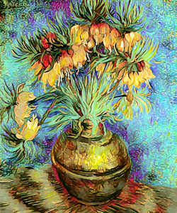 Van gogh fritillaries in a copper3