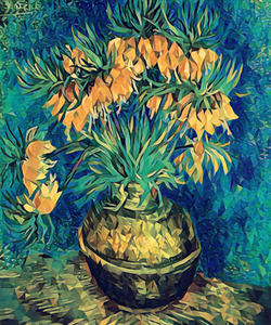 Van gogh fritillaries in a copper5