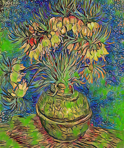 Van gogh fritillaries in a copper6