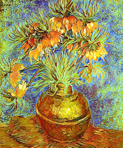 Van gogh fritillaries in a copper7