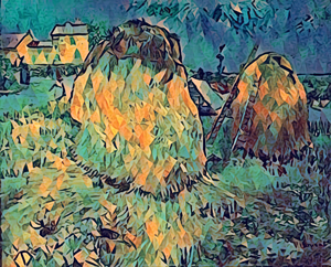 vincent van gogh haystacks in provence5