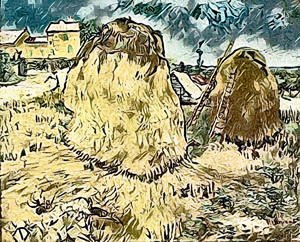 vincent van gogh haystacks in provence7